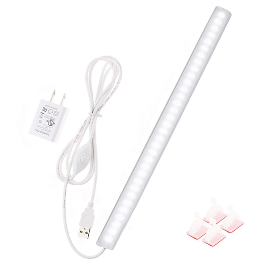 Under Cabinet Light, 12 Inch Plug in LED Closet Light with Memory Function, Cold White 6000K, Super Slim Dimmable Workbench,Under Counter Lights