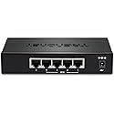 TRENDnet 5-Port Gigabit EdgeSmart PoE+ Switch, 4 x Gigabit PoE+ Ports, 1x Gigabit Port, 31W PoE Power Budget, Managed PoE+ Switch, Wall mountable