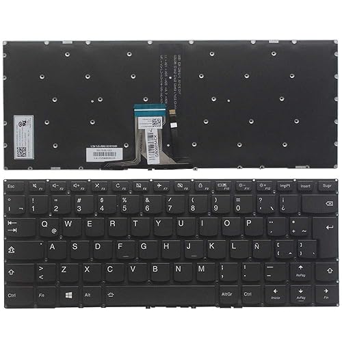Laptop Replacement Keyboard Fit Lenovo Yoga 510-14AST 510-14IKB 510-14ISK Latin Layout Backlight