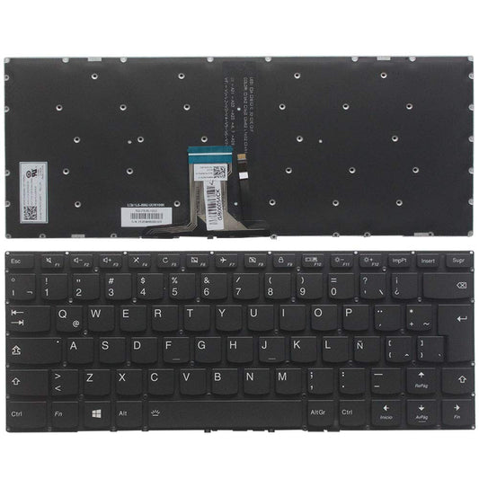 Laptop Replacement Keyboard Fit Lenovo Yoga 510-14AST 510-14IKB 510-14ISK Latin Layout Backlight