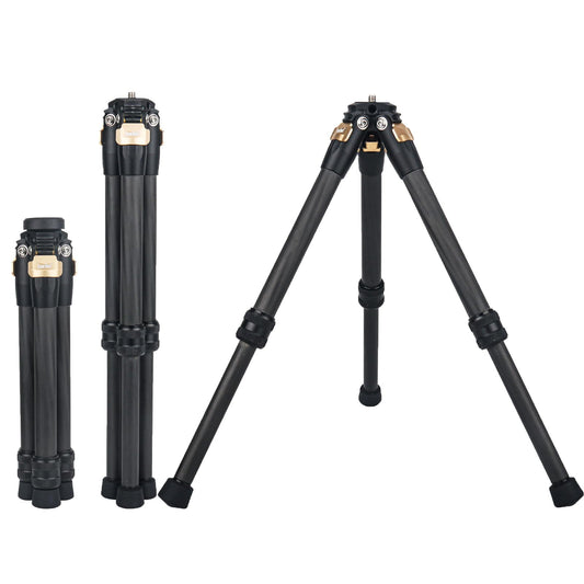 Liuliron Table Desk Carbon Fiber 3model Micro Desktop Mini Tripod for Insta360 Insta 360 X5 X4 X3 X2 R X GO 2 one R RS Camera Accessories (Gold)