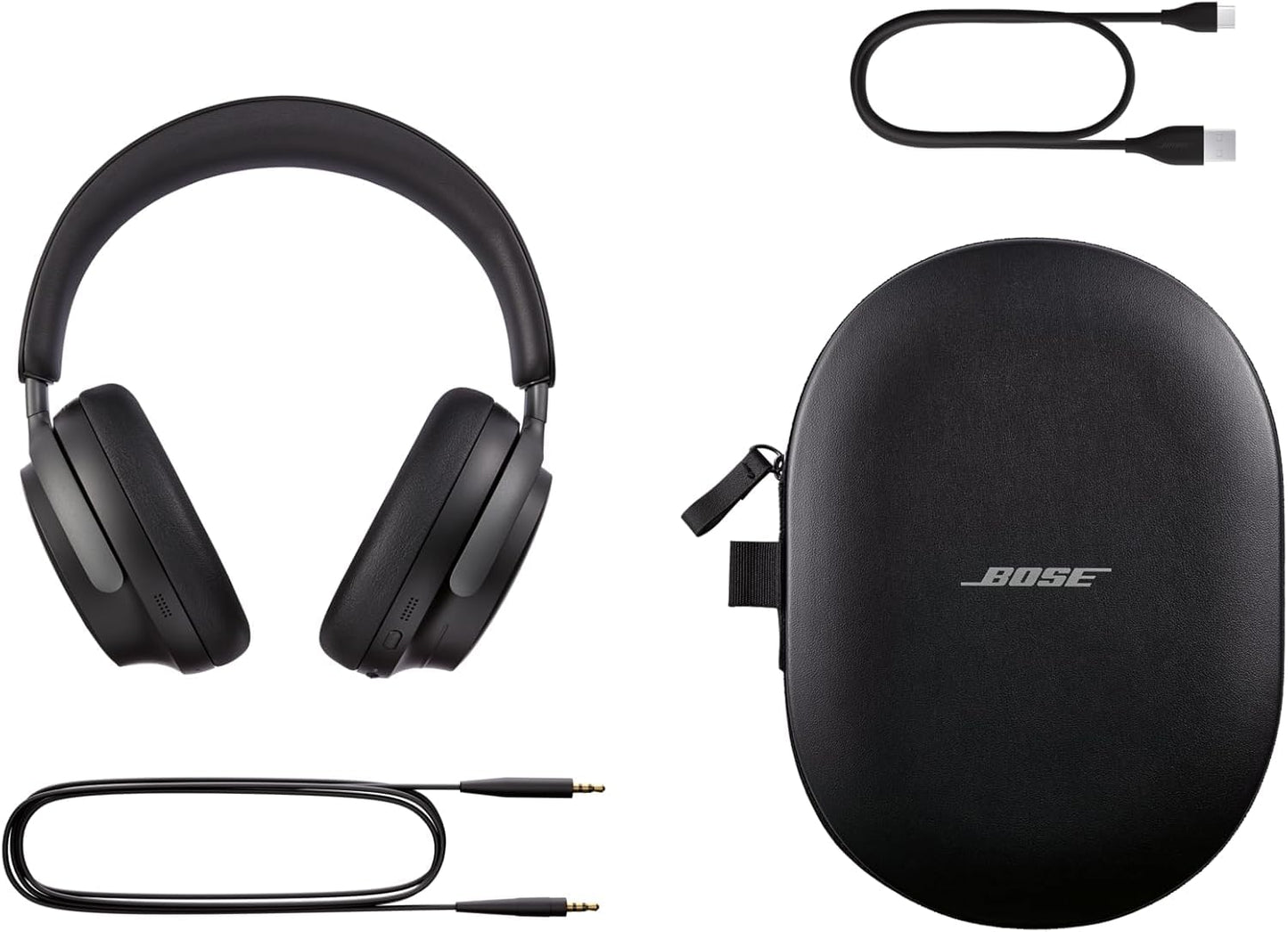 Bose QuietComfort Ultra Bluetooth Headphones, Wireless Headphones with Spatial Audio, Over Ear Noise Cancelling with Mic, Up to 24 Hours of Playtime…