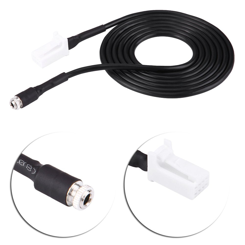 Suuonee Car Audio AUX Cable, Universal Car Audio AUX Auxiliary Adapter Cable 8 Pin Plug Fits for HRV Swift Jimny