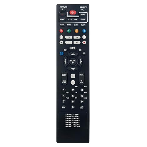 New AKB73095401 Replace Remote fit for LG Blu-ray DISC Player BD611 BD550 BD555 BD611 BD630C BD640 BD640C AKB73275501 AKB72975301 AKB73495301