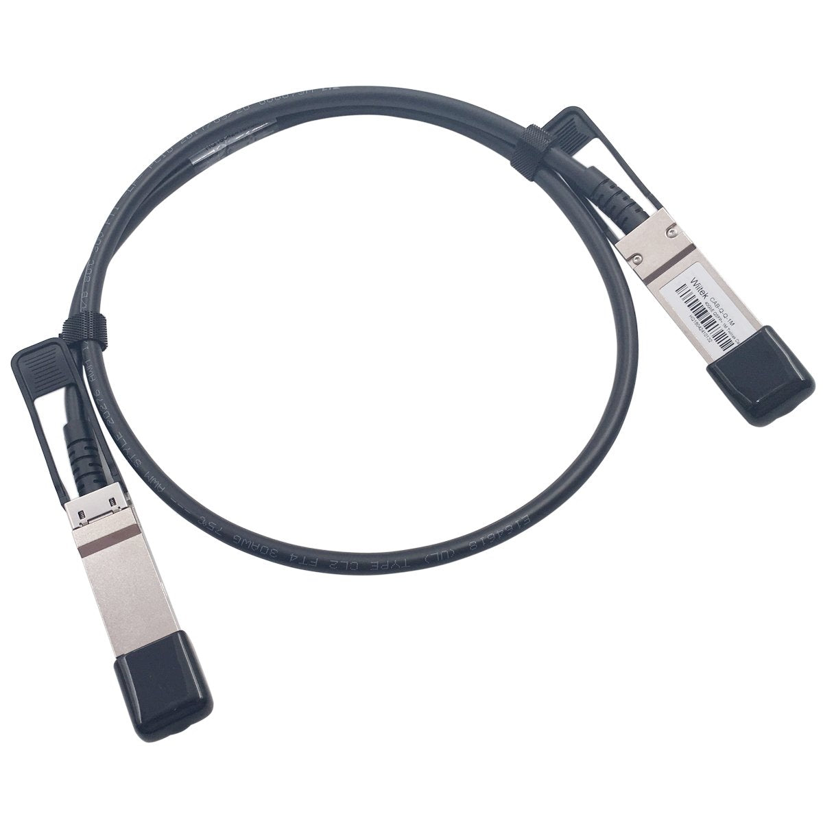 Wiitek 1M QSFP+ DAC Twinax Networking Cable, 40GbE QSFP+ Direct Attached Copper Cable, 30AWG Black, for Arista CAB-Q-Q-1M