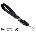 VKO Camera Strap Wrist,QD Quick Release Adjust Lanyard Wristband strap for Photographers SLR DSLR Digital Mirrorless Camera(Black)