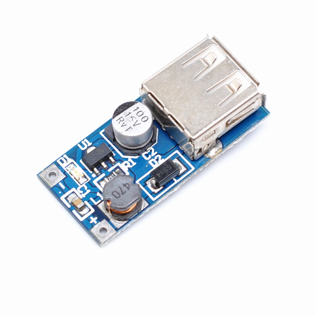 Oiyagai 5pcs PFM 600MA Control DC-DC Converter Step Up Boost Module USB Charger 0.9V-5V to 5V Power Supply Modul TE110