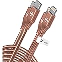 GALVANOX (2 Pack) Pet Proof iPhone Charger - Braided Metal Lightning to USB-C Charging Cables [Apple MFi Certified] Ultra Durable ChewProof Cord (4…