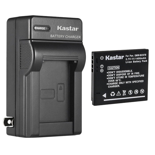 Kastar 1-Pack Battery and AC Wall Charger Replacement for Panasonic Lumix DMC-TS25, Lumix DMC-TS30, Lumix DMC-FH2, Lumix DMC-FH4, Lumix DMC-FH5, Lumix