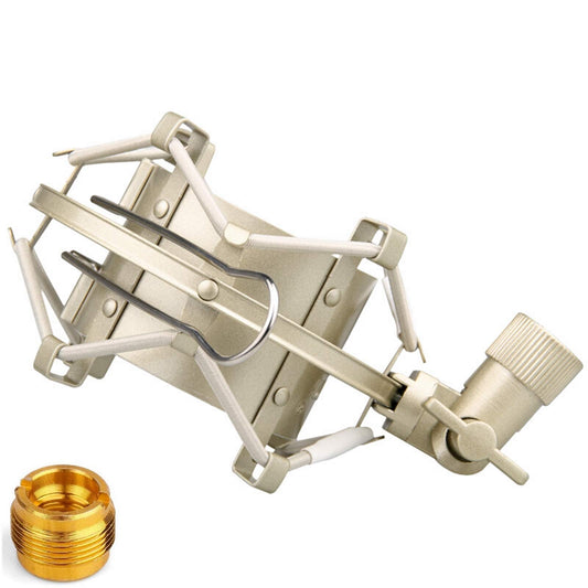 Miwayer Universal Microphone Shock Mount,Most Advanced Cobweb Anti-Vibration Structure Compatible with 1.6-1.8"(42-47mm) Large Diameter Condenser