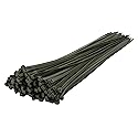 Pro Tie Standard Duty, Self-Locking Nylon Cable Wire Ties for Indoor and Outdoor Use | 14.6-Inch, 50 lbs. Tensile Strength, Olive Green Nylon