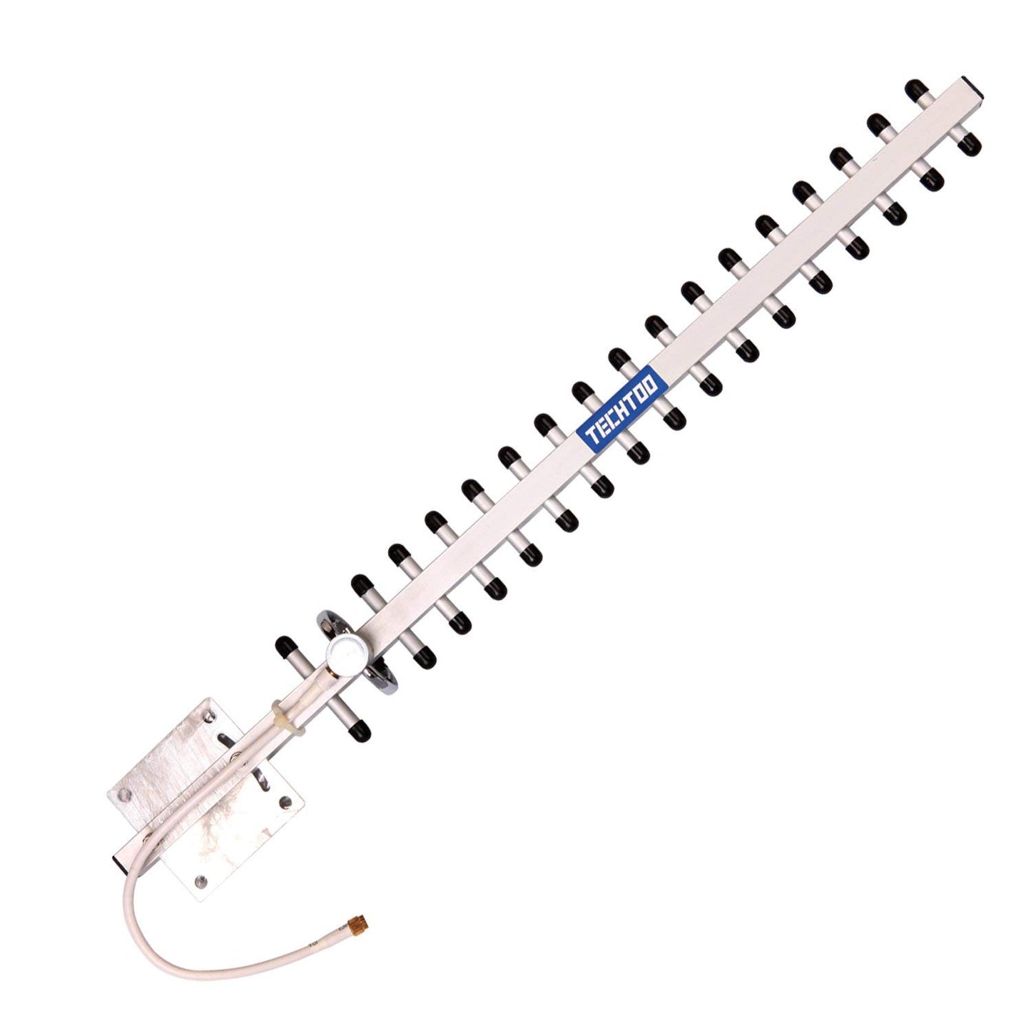 TECHTOO WiFi Antenna 2.4GHz 18dBi High Gain Yagi Directional Antenna Booster with RP-SMA Connector for Network Router/Reapter/USB Adapter/Extension