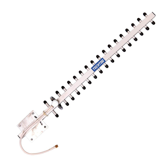 TECHTOO WiFi Antenna 2.4GHz 18dBi High Gain Yagi Directional Antenna Booster with RP-SMA Connector for Network Router/Reapter/USB Adapter/Extension