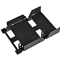 SilverStone Technology 3.5-Inch to 3 X 2.5-Inch Internal Hard Drive HDD/SSD Bay Converter, Black SDP08B-E
