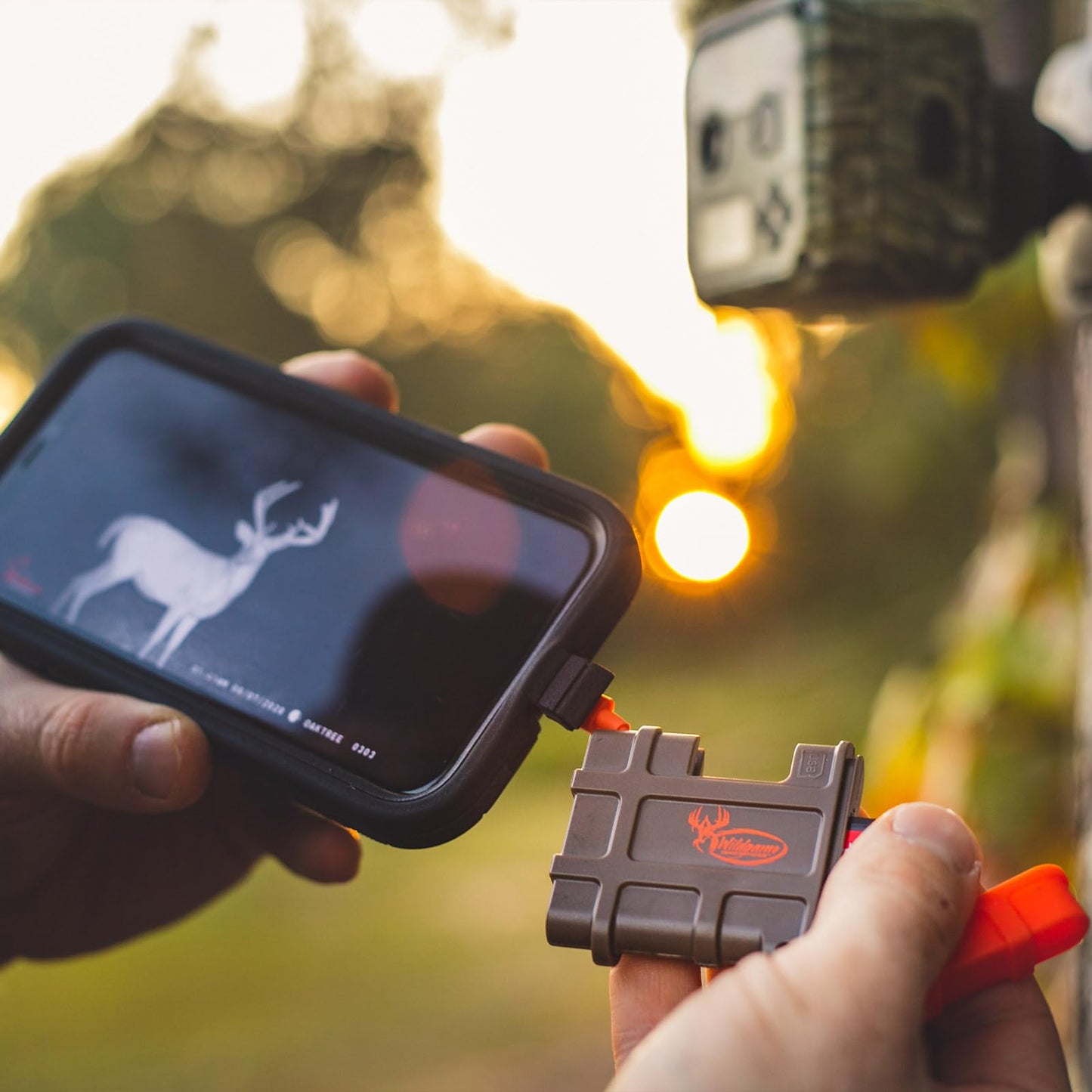WILDGAME Innovations SD Card Reader Compatible with Apple Devices | Compact Memory Card Reader for Smartphone | Trail Camera Accessory for Viewing
