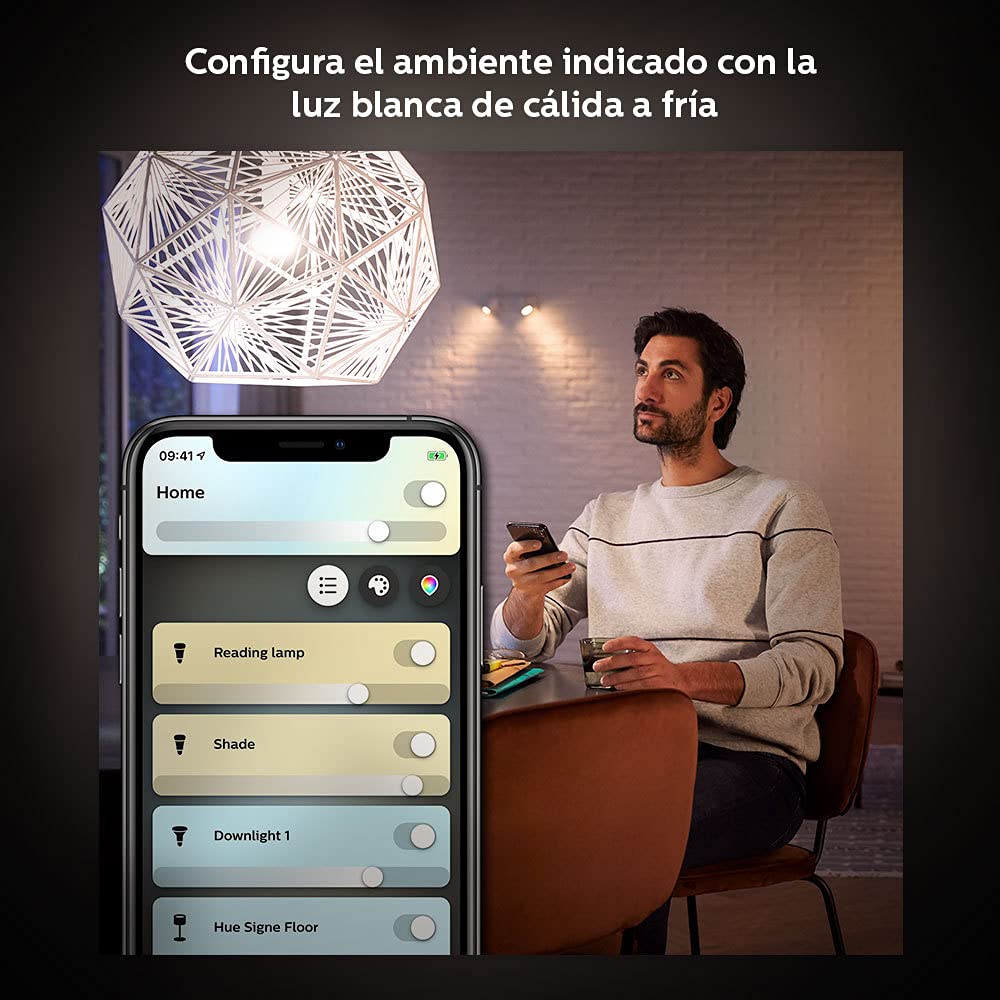 Philips Hue White Ambiance BR30 2-Pack 60W Equivalent Dimmable LED Smart Flood Light (Hue Hub Required, Works with Alexa, Homekit & more), Old Version