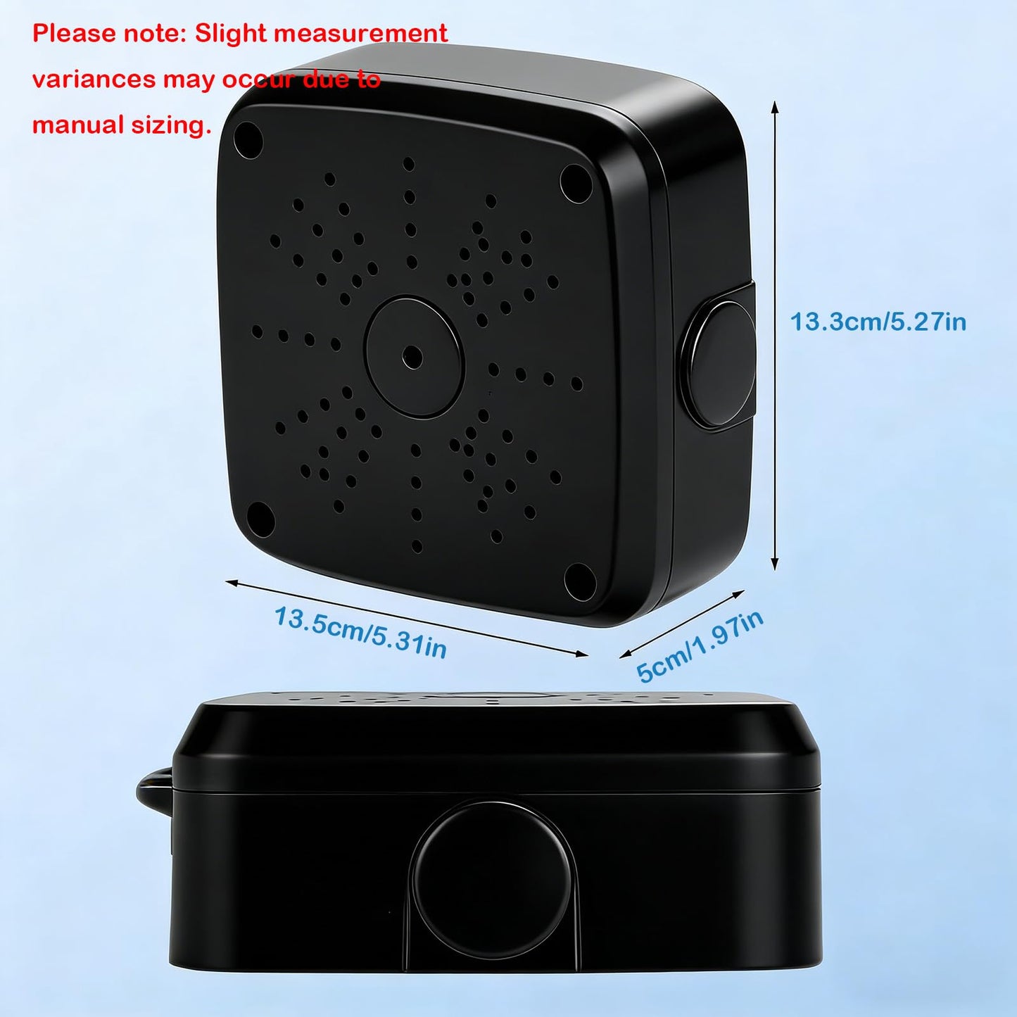Universal Security Camera Flip Junction Box Mount Bracket, Waterproof Plastic IP Camera Base, Wall Ceiling Mount Hide Cable Bracket for Electric