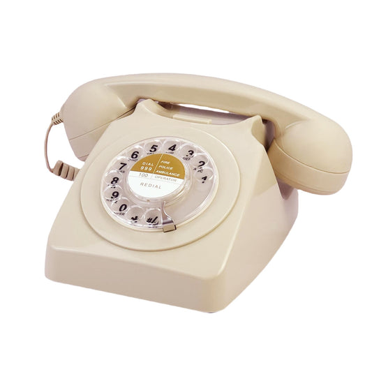 Benotek Retro Rotary Phone Old-Fashioned Decorated Antique Telephone Wired Landline Telephones for Home Office School Hotel Decor