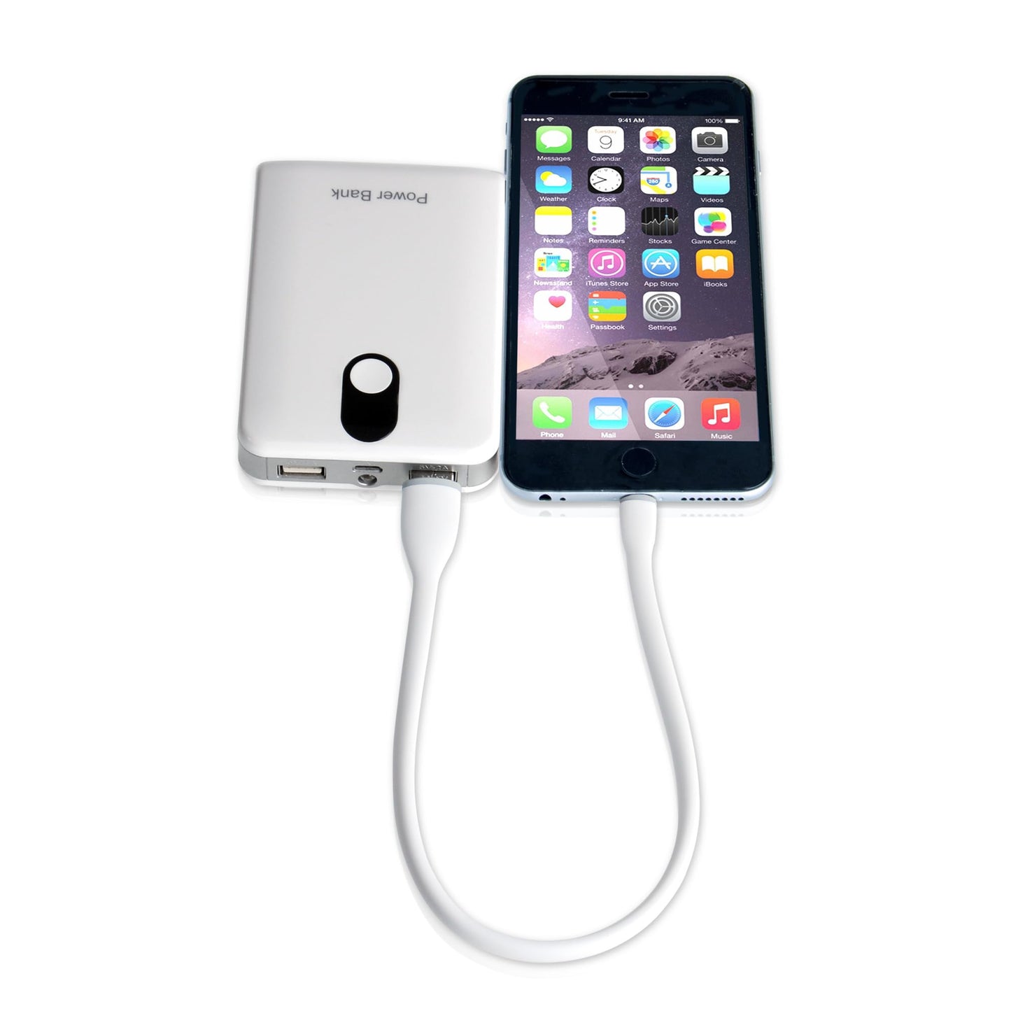 gofanco® Flexible & Durable Silicone MFi Certified Charge & sync Cable Compatible with Apple Devices (White) for iDevices - 13.6 inches (35cm)…
