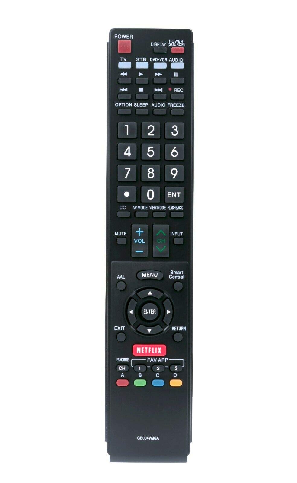 New - Remote Control GB004WJSA for Sharp Smart TV LC52LE640 LC60C6500U LC60LE640