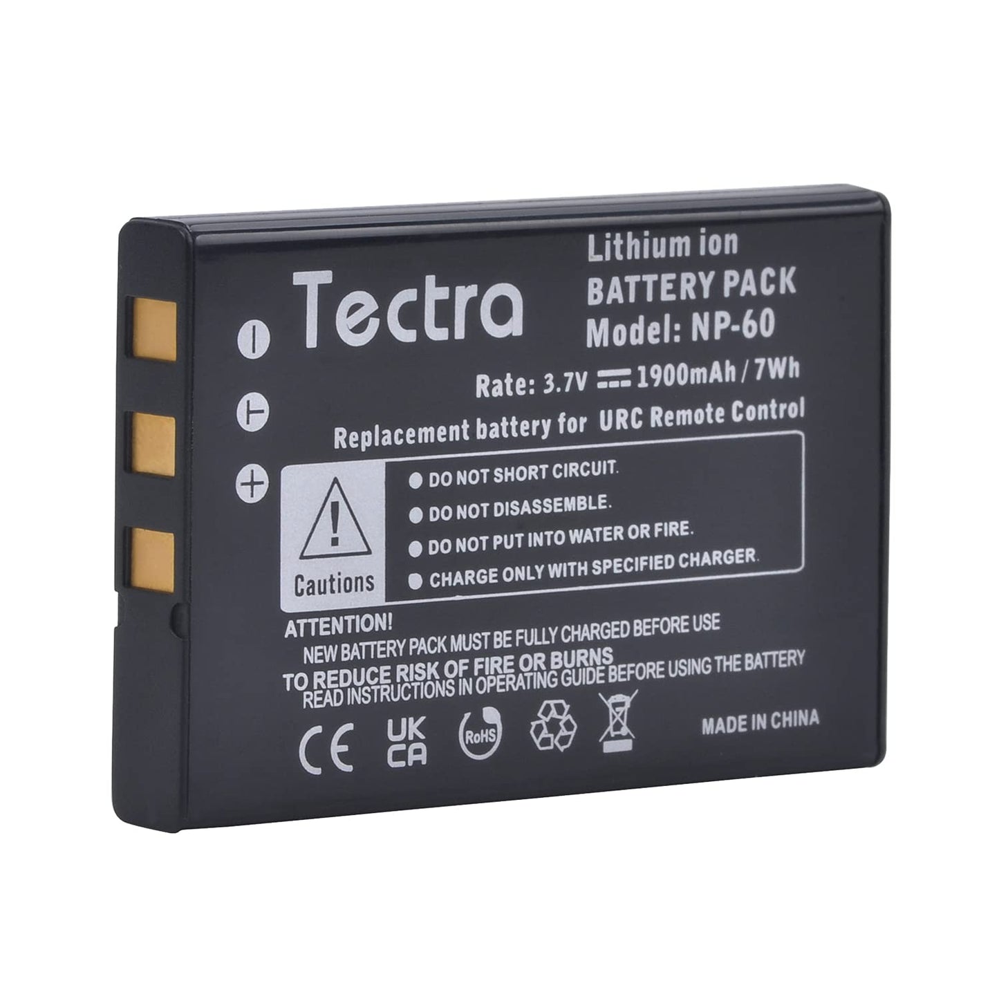 Tectra 2-Pack 1900mAh Battery Compatible with Universal Remote Control URC 11N09T NC0910 RLI-007-1 LIT0404, MX-810, MX-880, MX-890, MX-950, MX-980