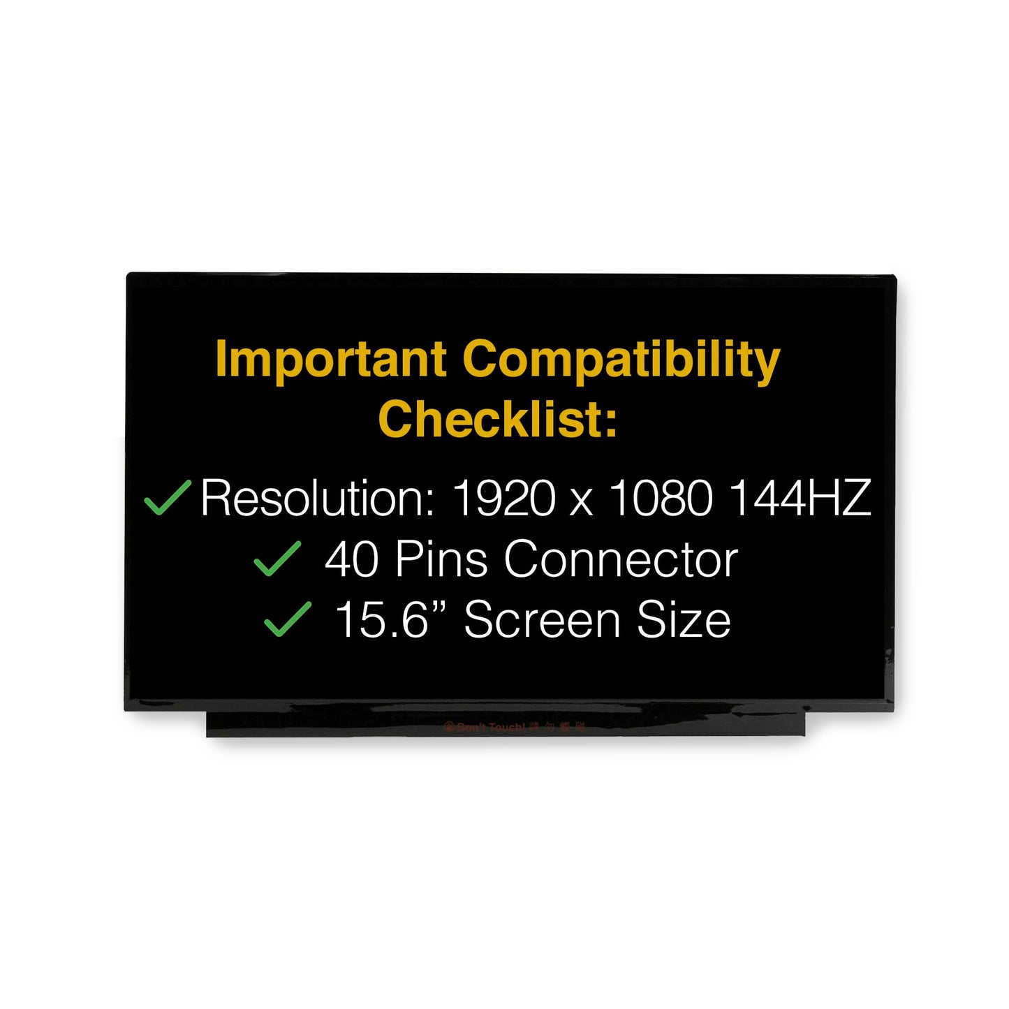 LCDBros Replacement Screen for NE156FHM-NX2 40 Pins FHD 1920x1080 Matte LED LCD with Tools & Tape