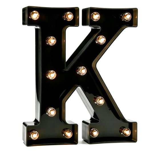 Decorative LED Illuminated Letter Marquee Sign - Alphabet Marquee Letters with Lights For Wedding Birthday Party Christmas Night Light Lamp Home Bar