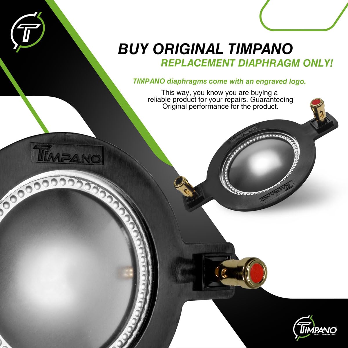 Original Factory Diaphragm Timpano Tempesta TPT-RPDH2000 for TPT-DH2000 Driver