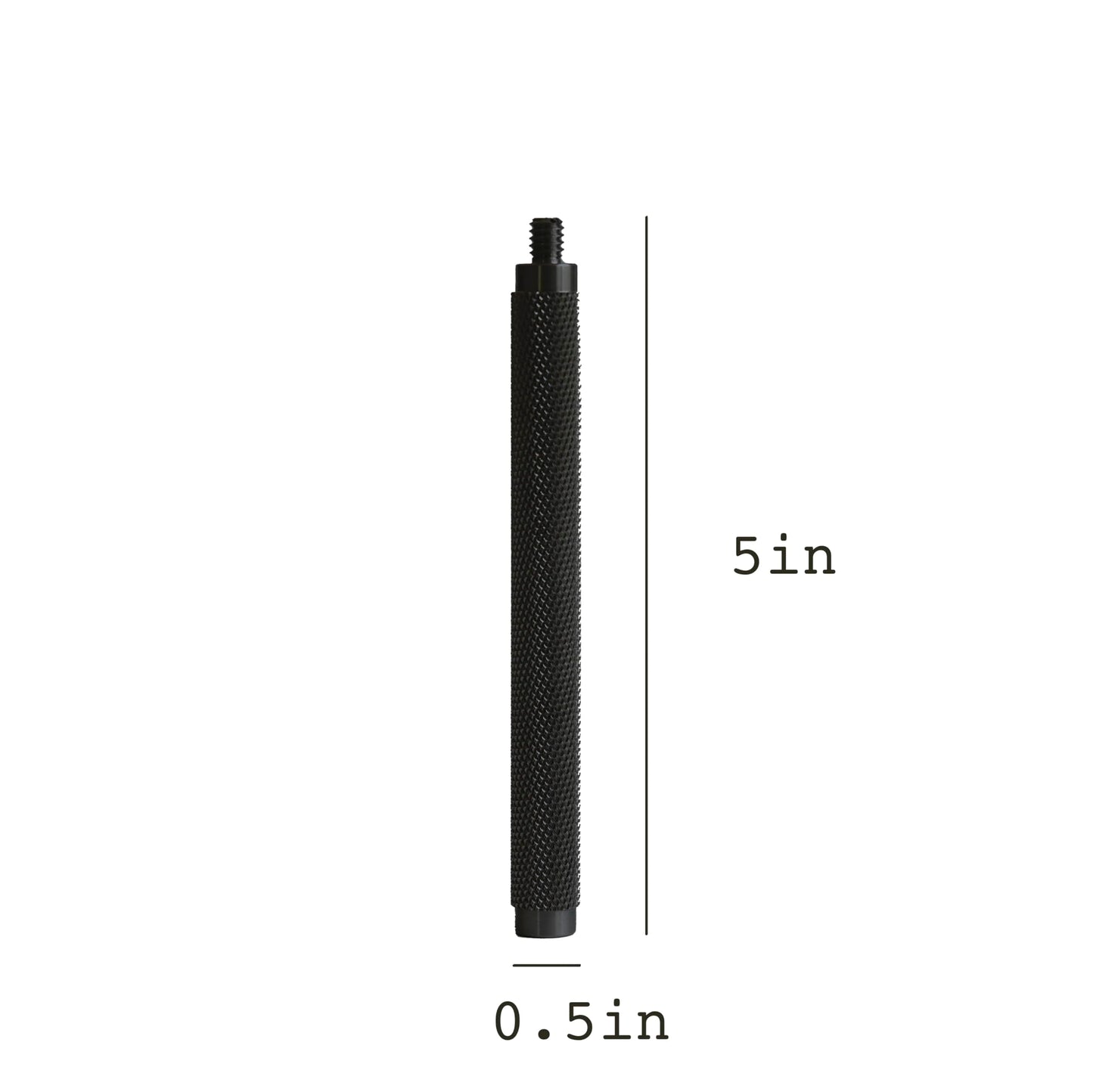 GRIFITI Nootle Metal Straight Extension Arm Leg Stand in Black 5 Inch 12.7 CM 1/4 20 Threaded Male Female Extension for Camera, Clamps, Microphone