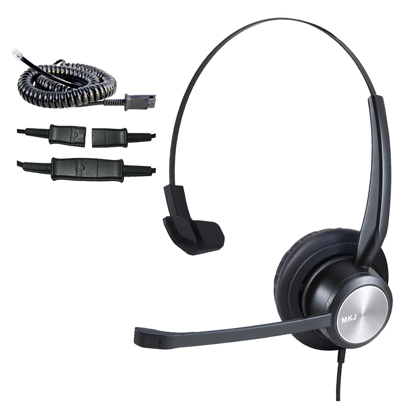 MKJ Cisco Phone Headset Corded RJ9 Telephone Headset with Noise Cancelling Microphone for Cisco CP-7821 7841 7942G 7931G 7940 7941G 7945G 7960 7961G
