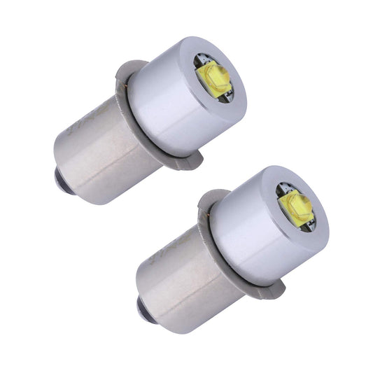 TRLIFE Maglight Replacement Bulbs DC 3V, Set of 2 Maglight LED Bulbs for Only 2 Cells C&D Flashlight Headlight, 3W Maglight Replacement Bulbs LED
