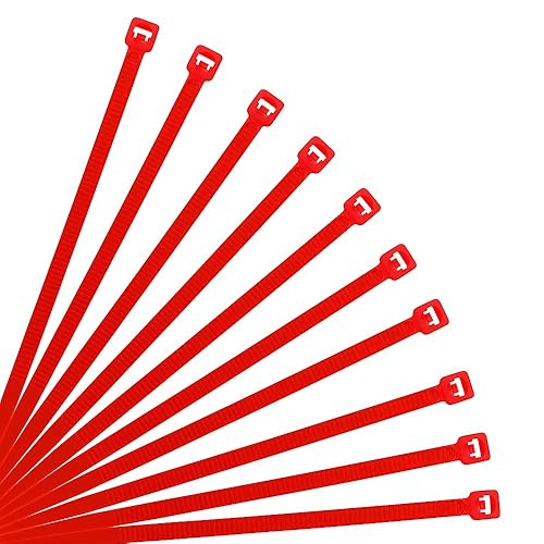 XINGO 10 Inch Cable Zip Ties (500 Pack), 40 Lbs Tensile Strength-Heavy Duty, Self-Locking Nylon Plastic Nylon Wire Ties for indoor and outdoor