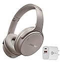 Bose QuietComfort Bluetooth Headphones, Wireless Headphones with Active Over Ear Noise Cancelling and Mic, + Green Extreme 20W 2-Port Wall Charger…