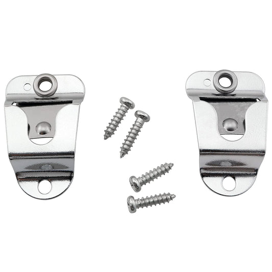 BLLNDX Microphone Holders 2PCS Mic/CB Mic Hanger Clips Microphone Clip Hook Microphone Hang Up Clip with Screws for Kenwood Mobile Radio