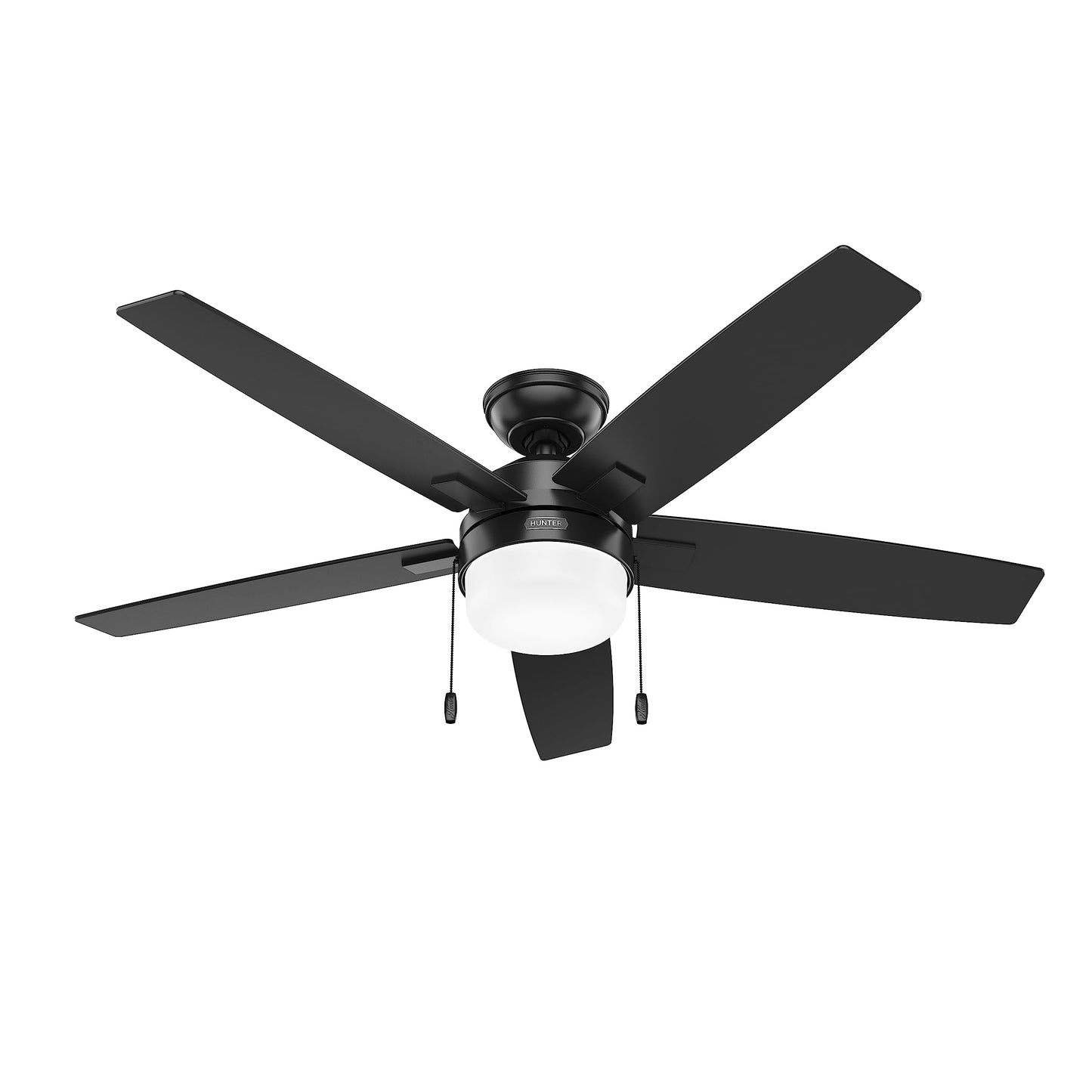 Hunter Anisten, Indoor, Ceiling Fan, with LED Light, 52 inch, Matte Black