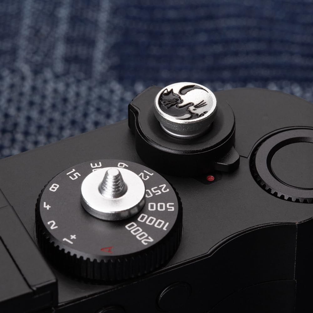 Camera Shutter Button Compatible with FUJIFILM X100VI XT5 XT4 XT3 XT20 XT30 X50 XT200 XPRO2 Soft Release Button for Leica (Taichi Cat)