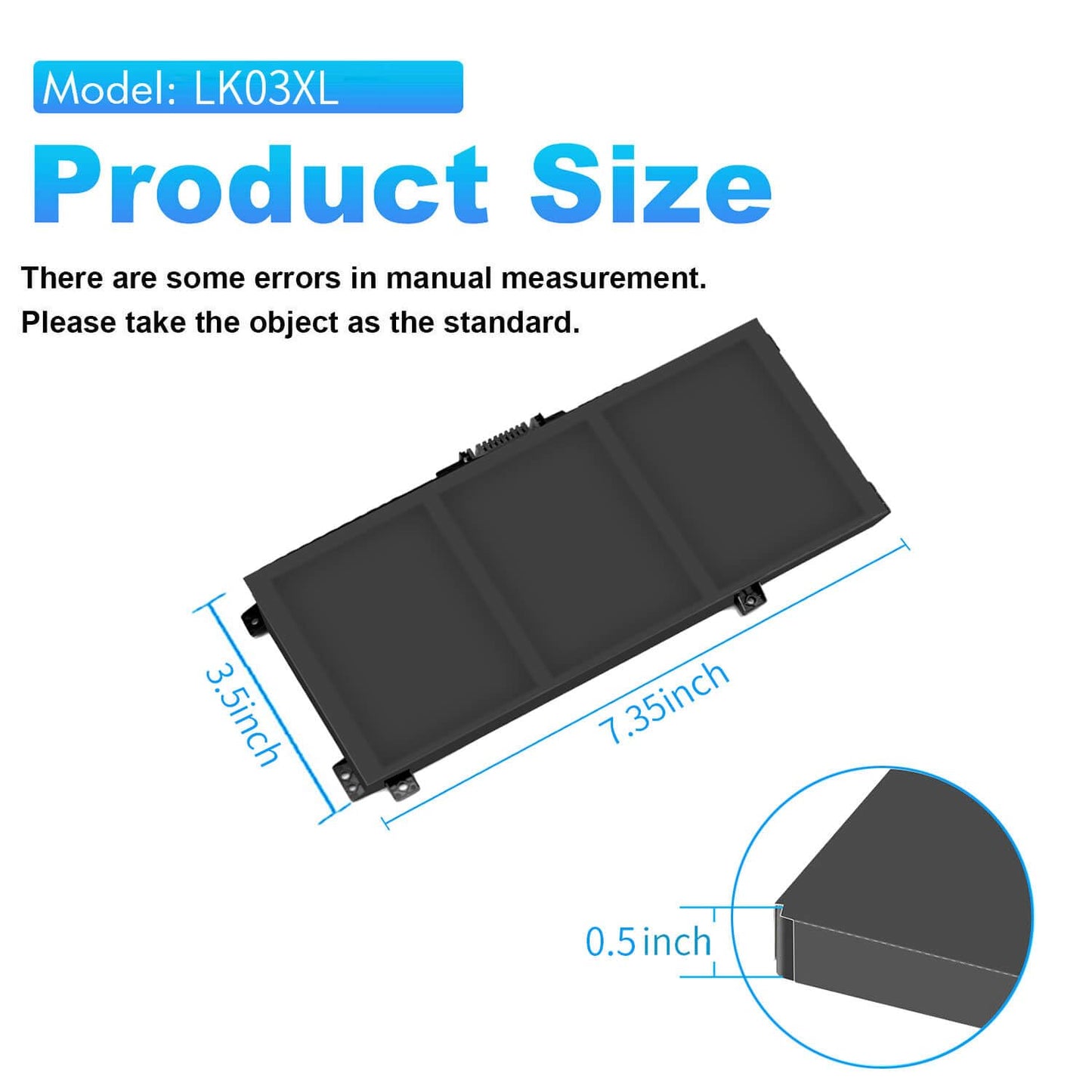LK03XL Battery for HP Envy X360, L09281-855 Battery Replacement for HP Envy X360 Convertible 15m-cn0011dx 15m-cn0012dx 15m-cn0xxx 17m-bw0013dx