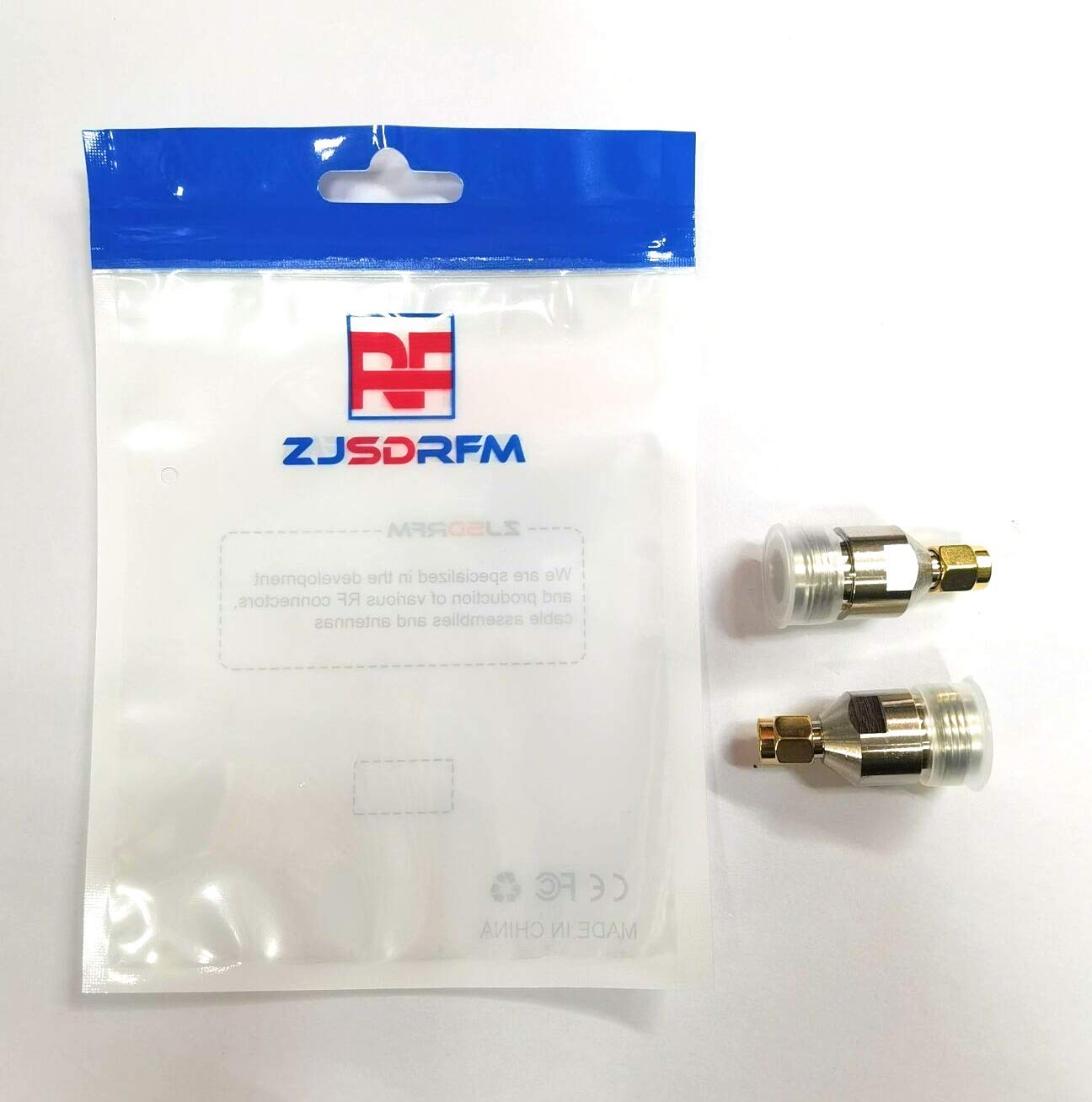 Saide Electronics ZJSDRFM 2pcs RF coaxial Coax Adapter SMA Male to N Female Connector
