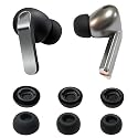 Silicone Ear Tips for Samsung Galaxy Buds3 Pro / Buds4 Pro - Replacement, Anti-Slip, Noise Isolating, Black 3 Pairs