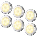 AMIR Upgraded 3.15” Motion Sensor Light, Cordless Battery-Powered LED Night Light, Stick on Closet Lights Stair Lights, Puck Lights for Hallway
