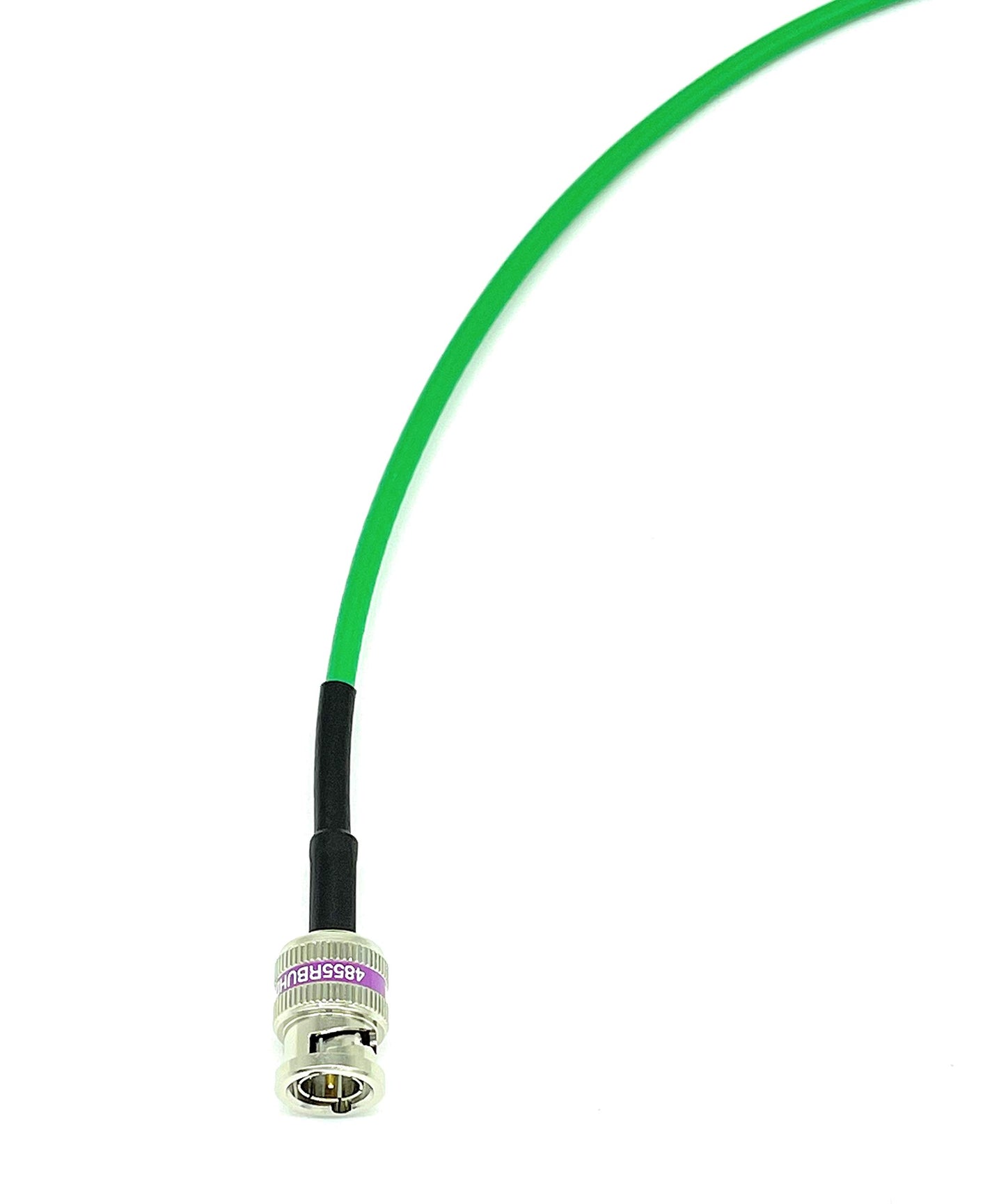 AV-Cables 12G 4K HD SDI BNC - BNC Cable 4855R Mini RG59 (1.5ft, Green)