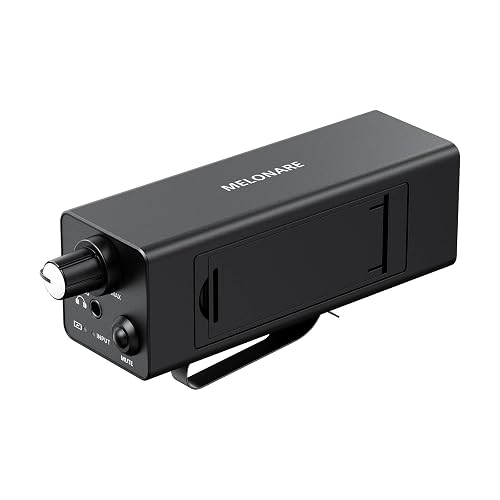 Melonare Portable Wired in-Ear Monitor Amplifier, Headphone Amp with XLR/TRS Inputs, Mono/Stereo Mode & One?Touch Mute Control, in-Ear Monitor System