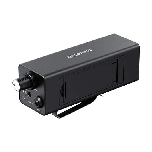 Melonare Portable Wired in-Ear Monitor Amplifier, Headphone Amp with XLR/TRS Inputs, Mono/Stereo Mode & One?Touch Mute Control, in-Ear Monitor System