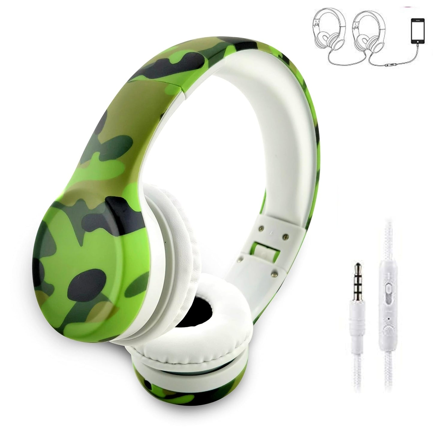YUSONIC Kids Headphones with Cord, Toddler Headphones with Sharing Function, 85dB/93dB Safe Volume Limit, for Toddler Children Baby Boys Girls…