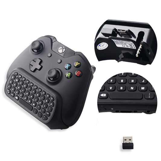 Megadream Xbox One Controller Keyboard, 2.4G Mini Wireless Online Gaming Chatpad with 3.5mm Jack - Perfect for Xbox One, PC Gaming and Music Listening