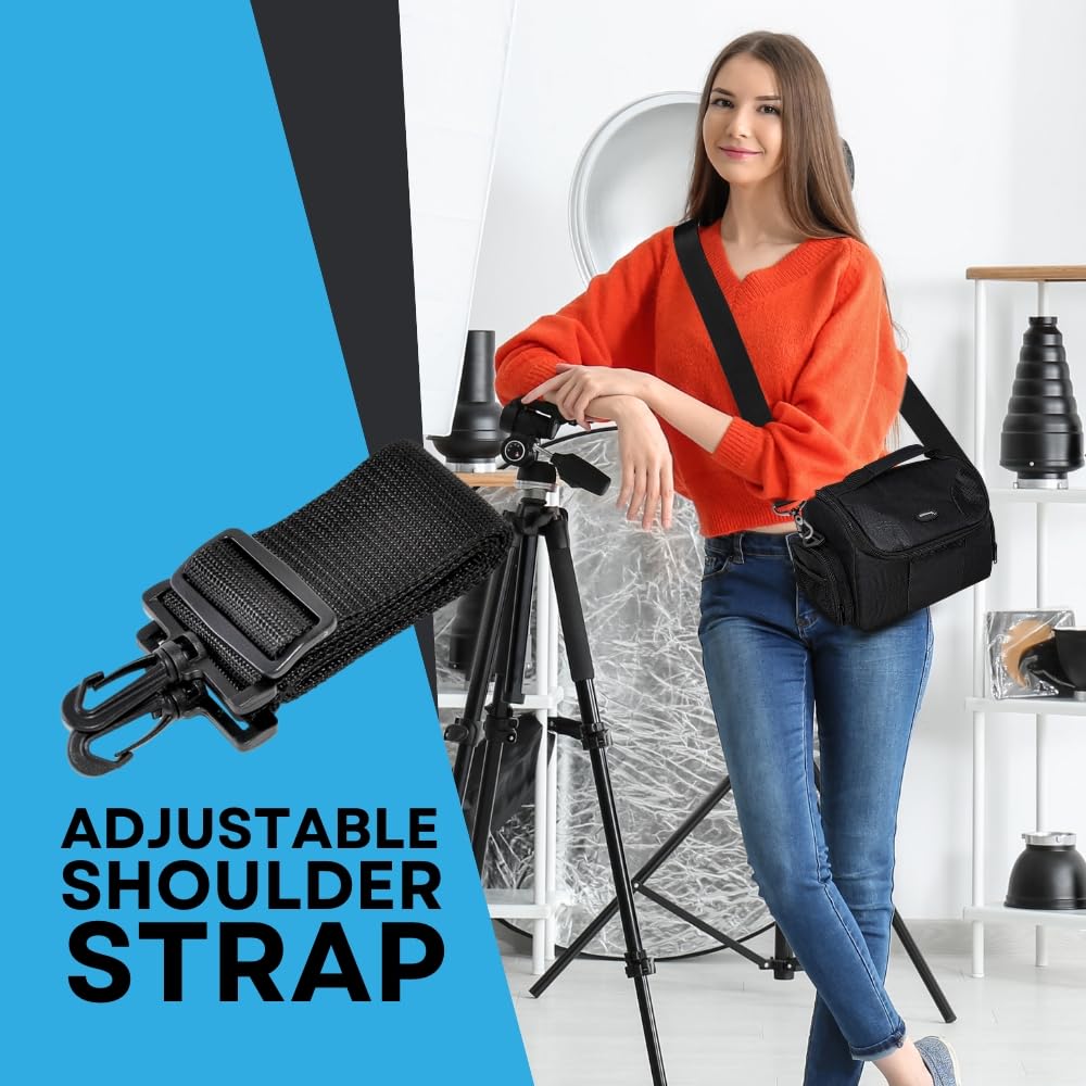Ultimaxx Large Carrying Case/Gadget Bag for Sony,Nikon, Canon, Olympus, Pentax, Panasonic, Samsung & Many More SLR Cameras & Camcorders