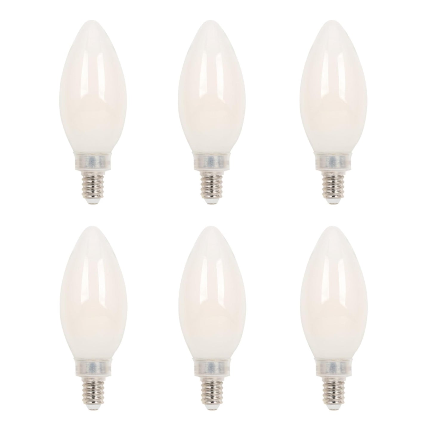 Westinghouse Lighting 5329020 4.5 Watt (60 Watt Equivalent) B11 Dimmable Soft White Filament LED Light Bulb, Candelabra Base, 6 Count (Pack of 1)