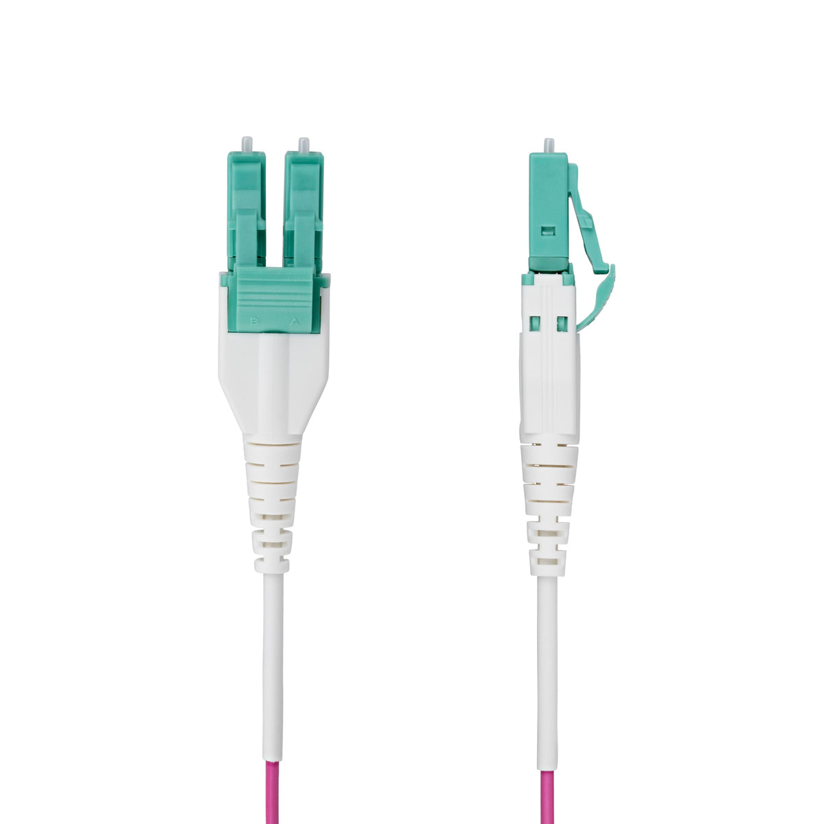 StarTech 3ft/1m OM4 Uniboot Fiber Cable, LC to LC, Optic (OM4RLCLC1M)