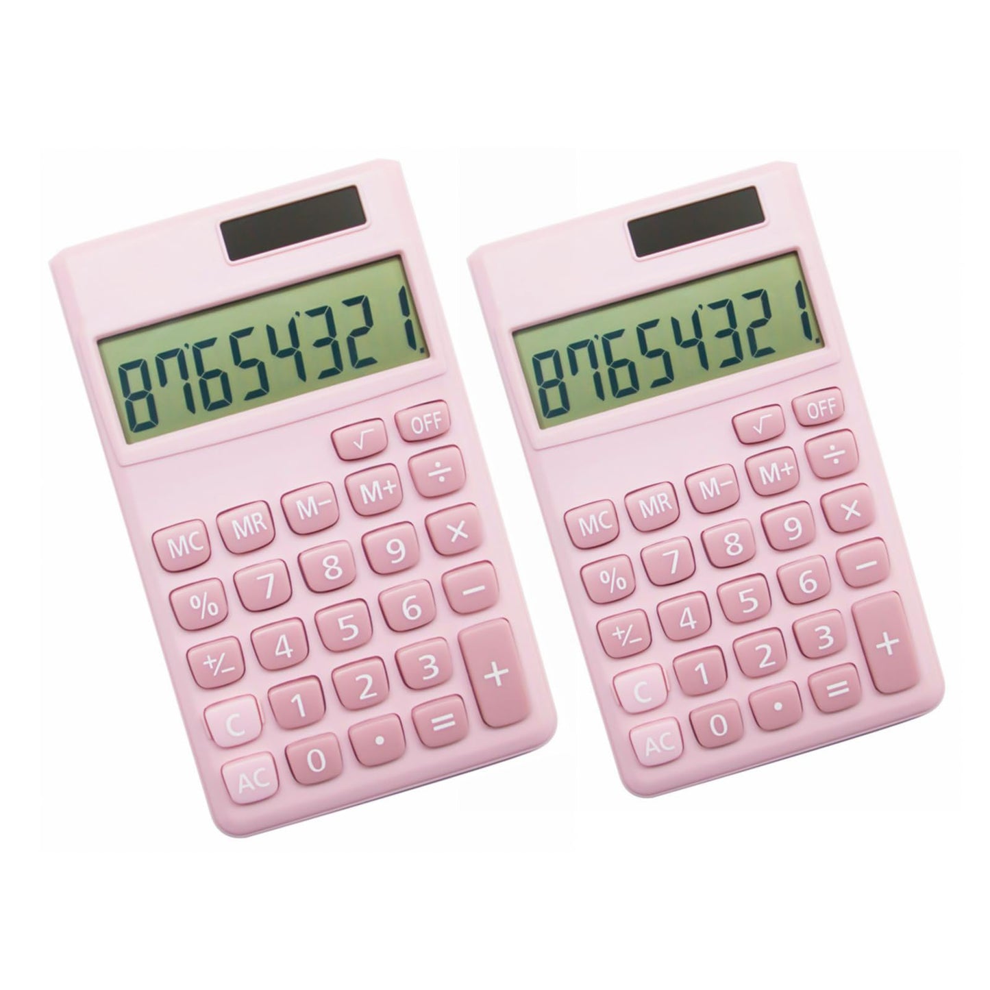 Basic Standard Calculators Small Digital Desktop Calculator with 8-Digit LCD Display, Battery Solar Power Smart Calculator Pocket Size for Kids