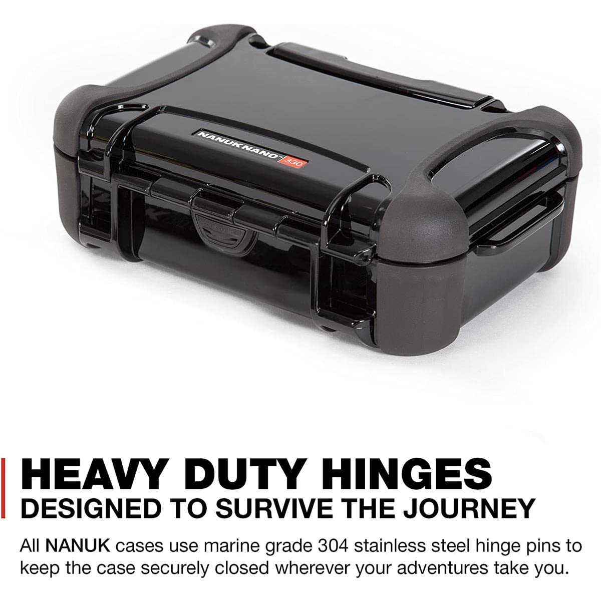 Nanuk 330-0001 Nano Series Waterproof Large Hard Case for Phones, Cameras and Electronics (Black)